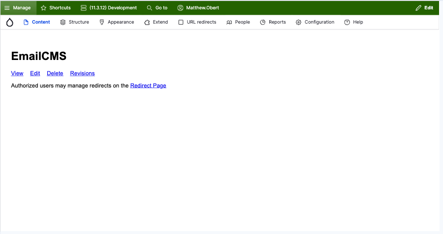 EmailCMS website