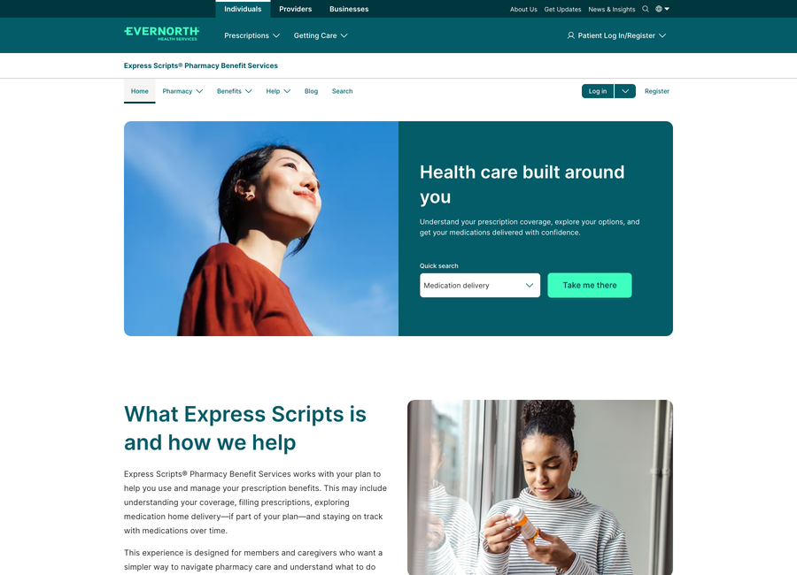 Express Scripts website
