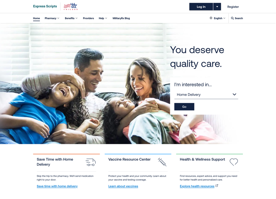 TRICARE Pharmacy Program website